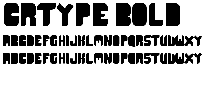 CR21TYPE Bold font